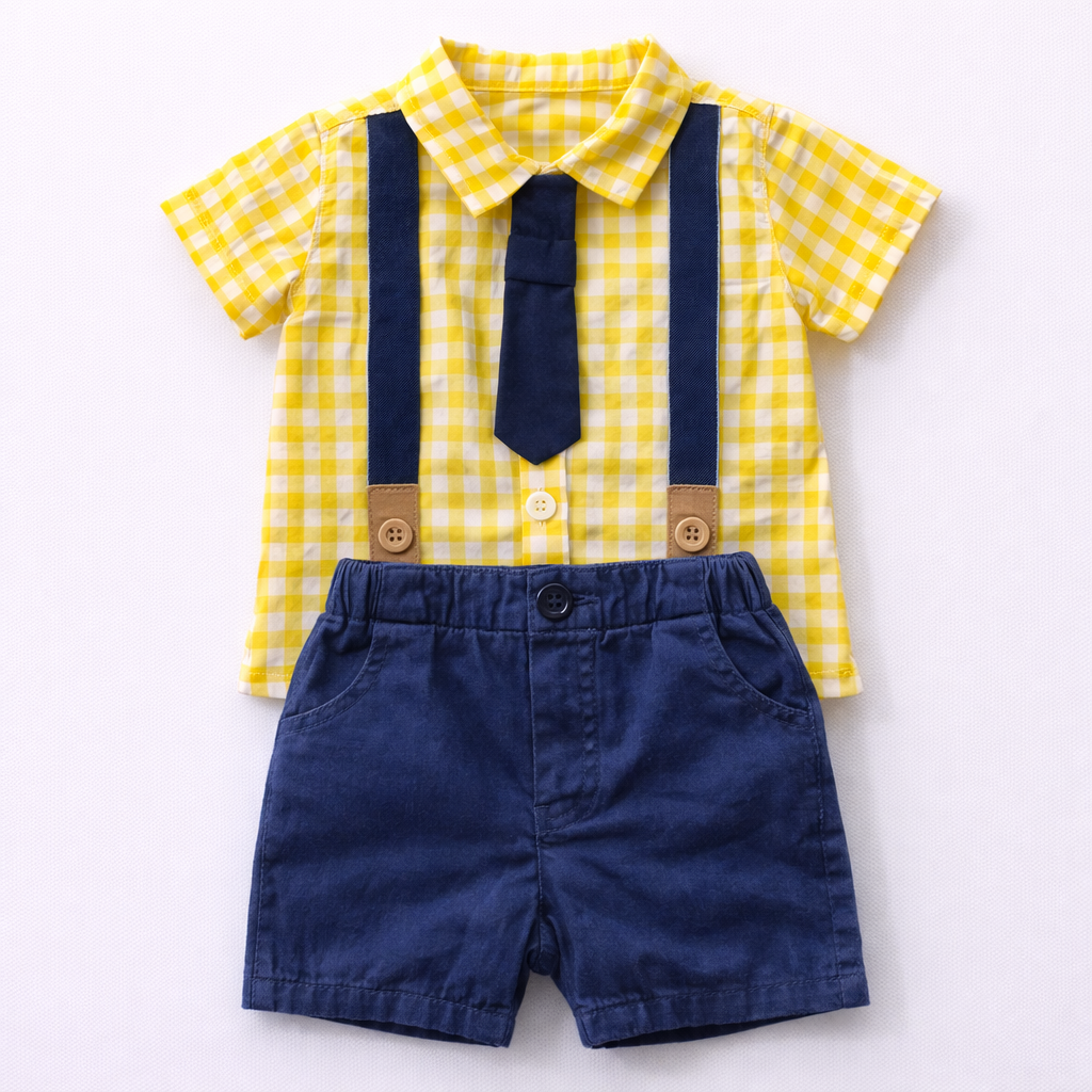 Boy's Shirt & Shorts Set