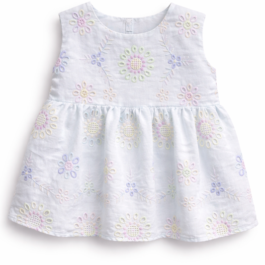 Chikankari Girl's Frock