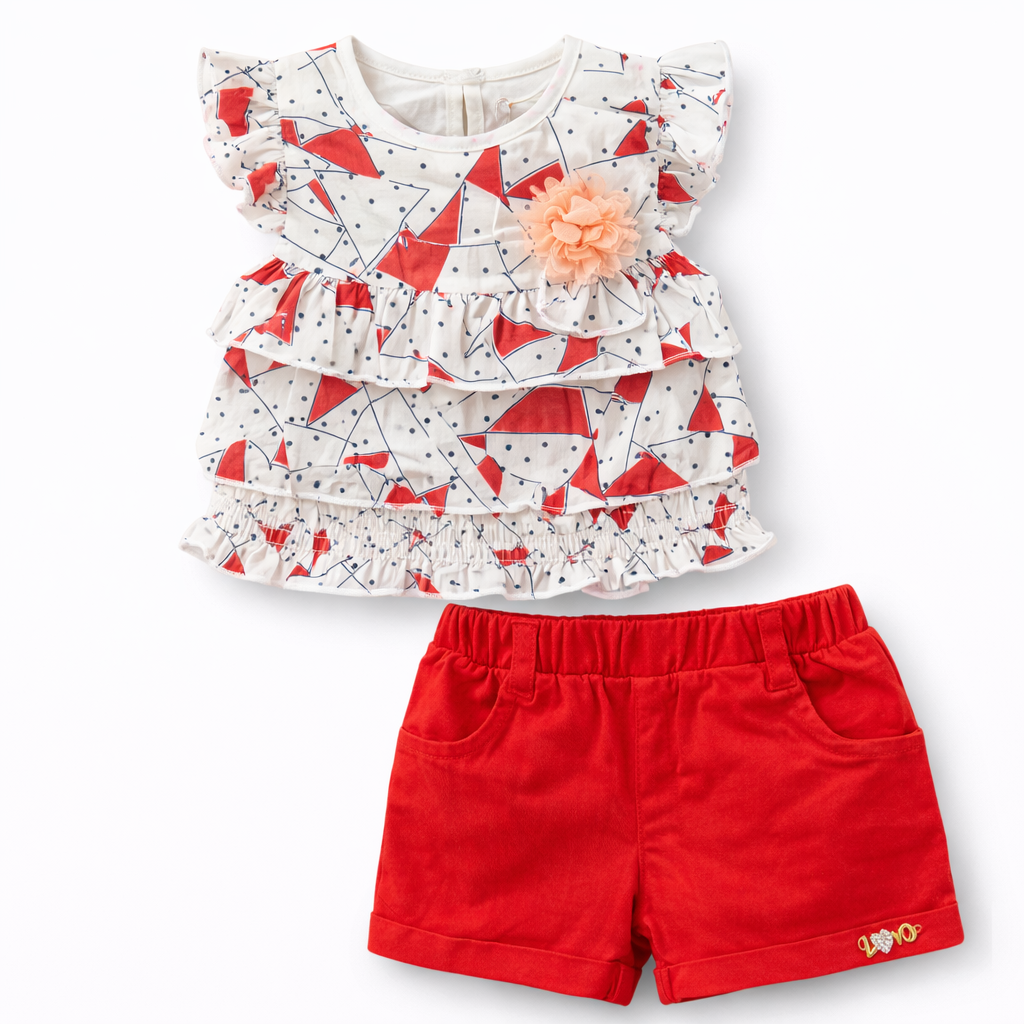 Red Girl's Clothing Set