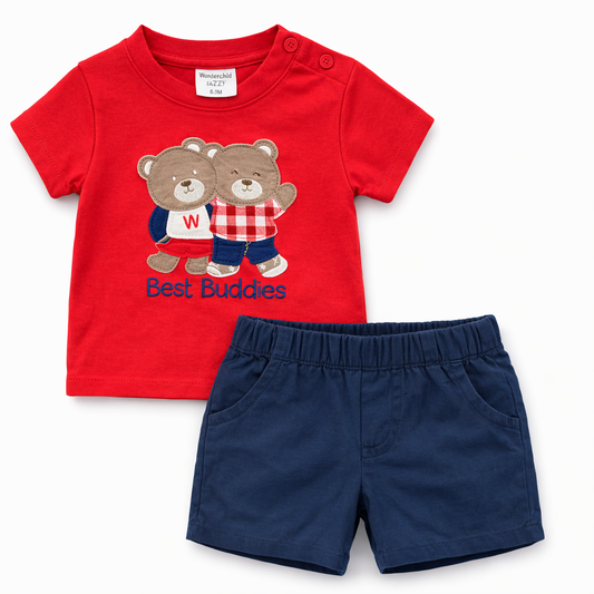 WonderChild 2Pcs Boys Tee And Shorts Sno.40