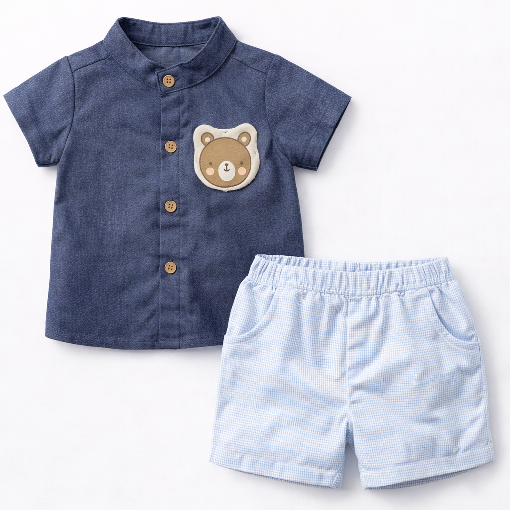 Boy's Shirt & Shorts Set