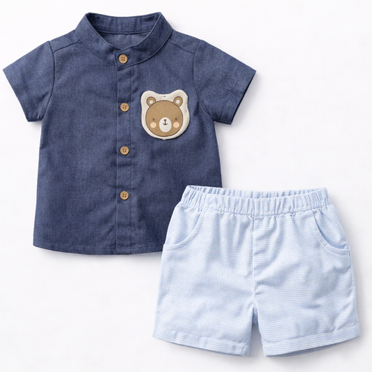 Boy's Shirt & Shorts Set
