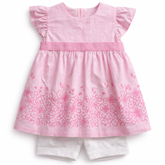 WONDERCHILD GIRLS FROCK AND SHORTS SNO.55